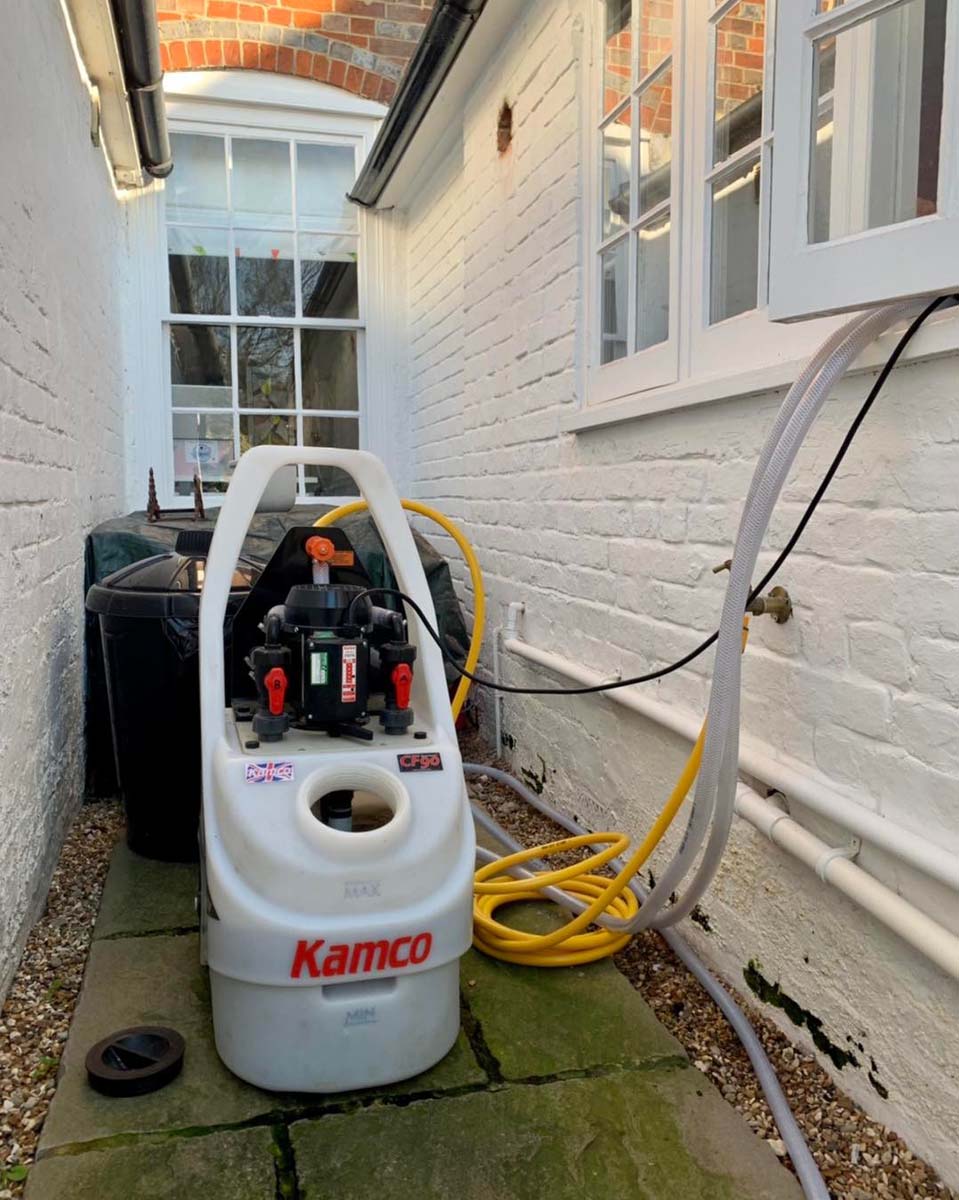 Power flushing to help this customers house work as new again.
