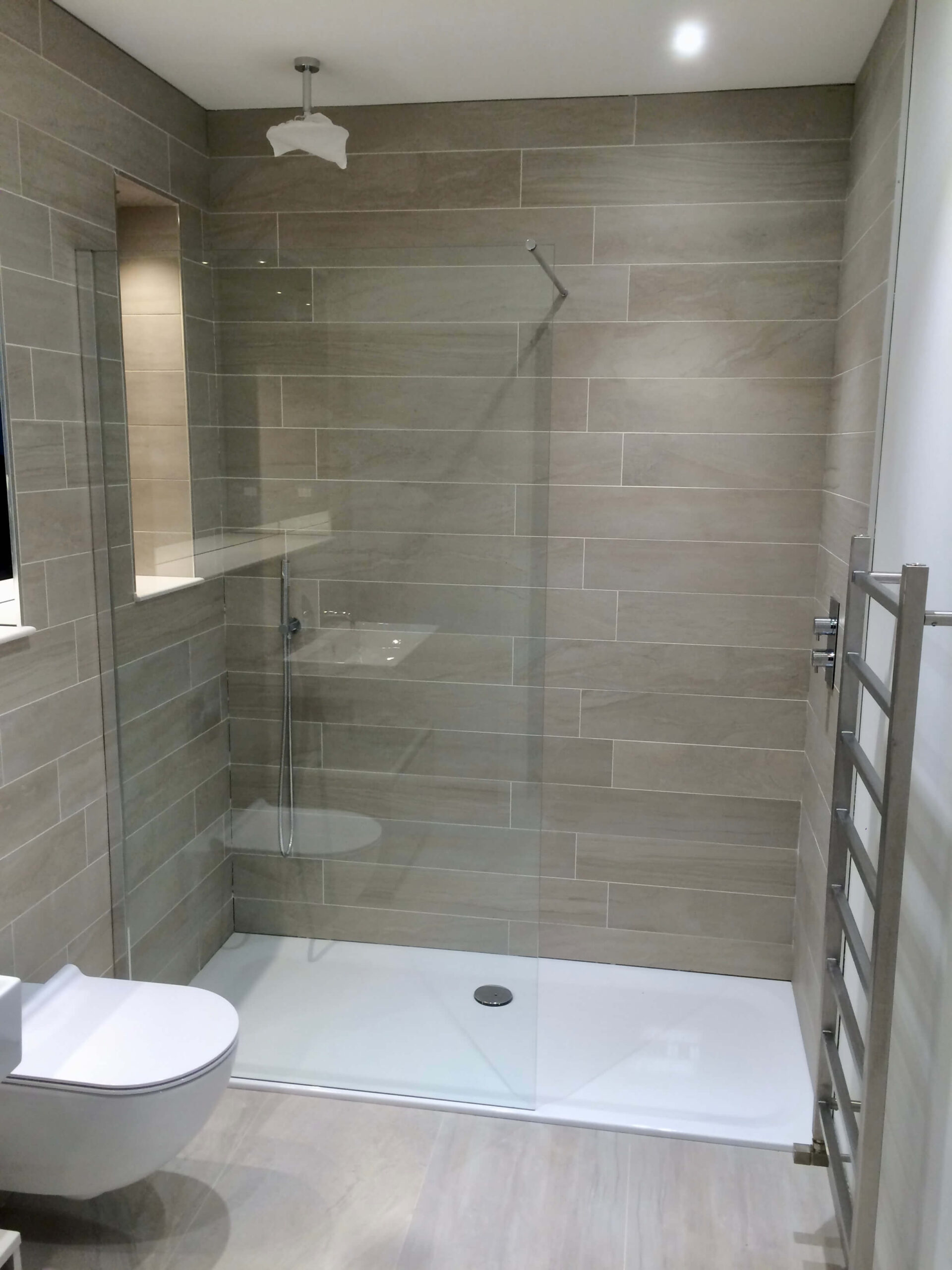 Walk in showers, a customers favourite.